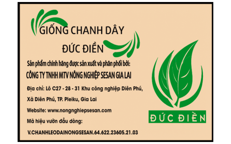 Tem phụ giống chanh dây đài nông 1 Đức Điền