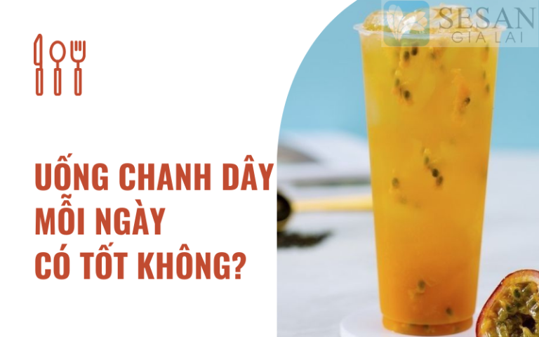 uống chanh dây mỗi ngày