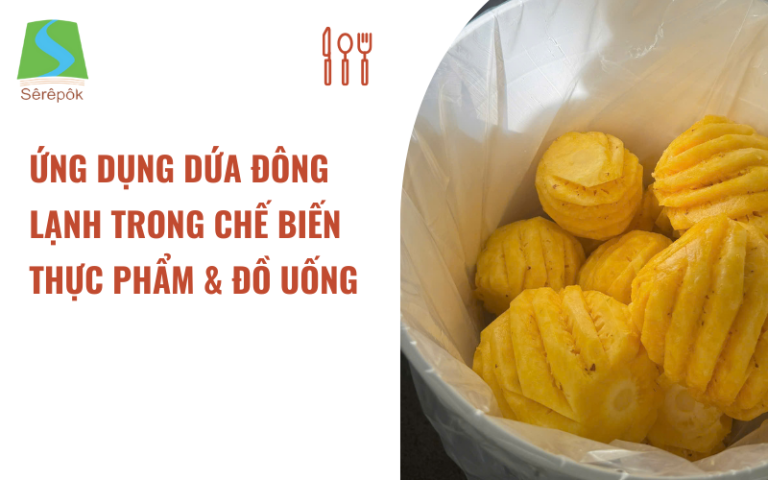 ứng dụng dứa đông lạnh trong chế biến thực phẩm
