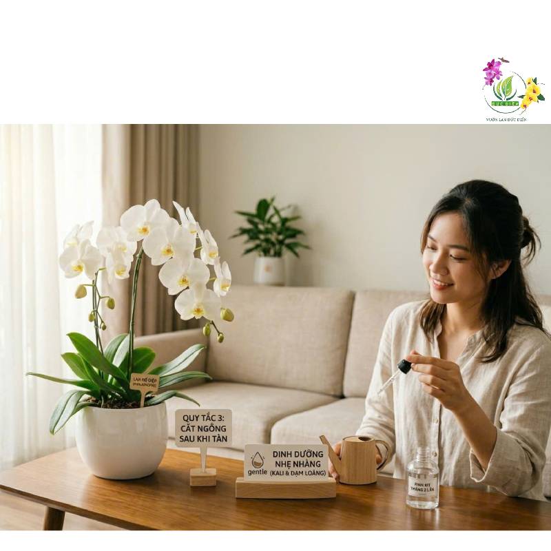 3 nguyên tắc vàng để lan hồ điệp lâu tàn nhất