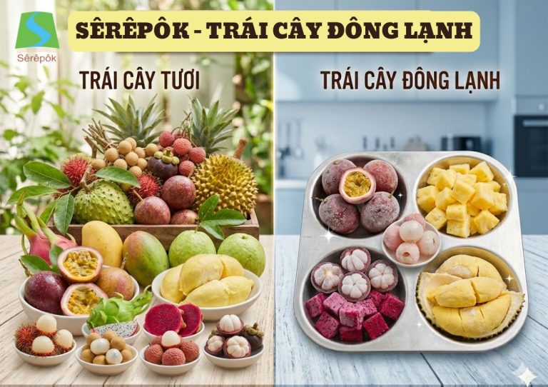 Trái cây đông lạnh Sêrêpôk