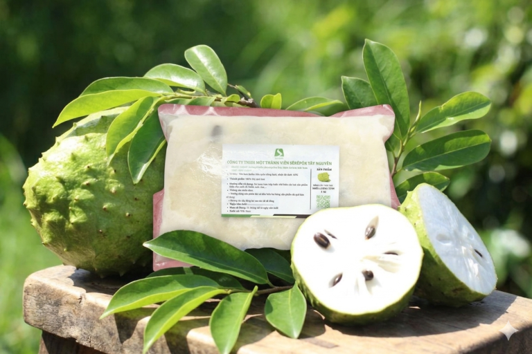 Mãng cầu đông lạnh Sêrêpôk Tây Nguyên