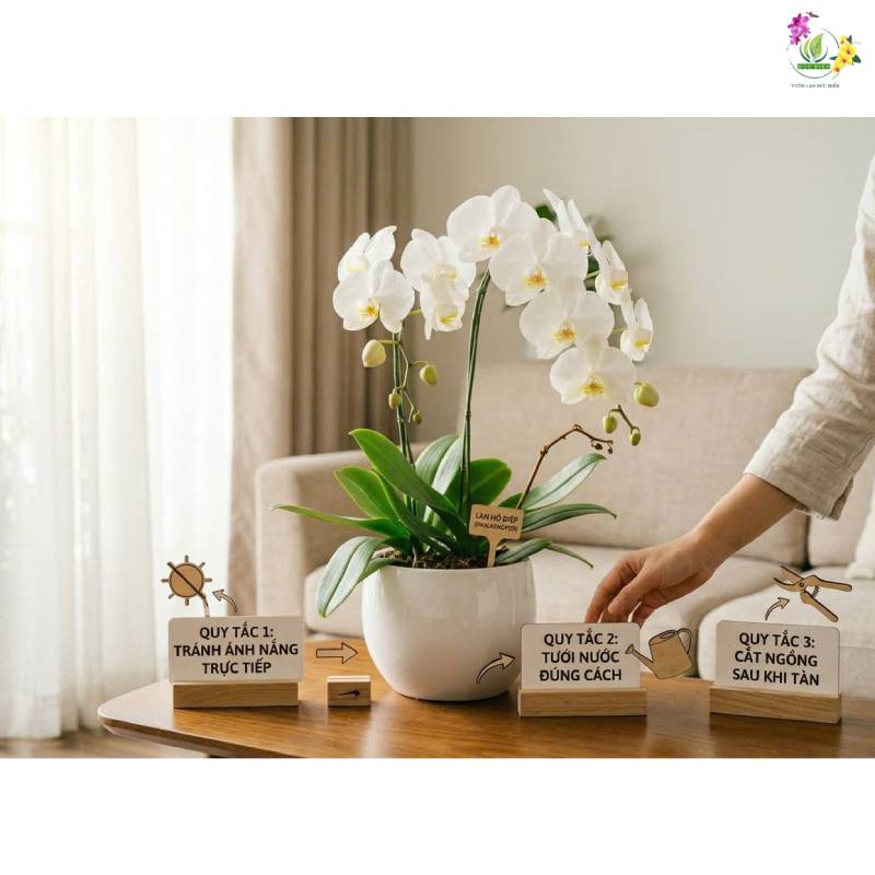 Chế độ dinh dưỡng "nhẹ nhàng" khi cây đang nuôi hoa