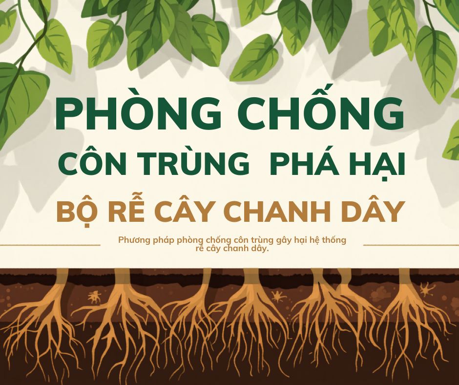Biện pháp phòng chống côn trùng phá hoại bộ rễ cây chanh dây hiệu quả