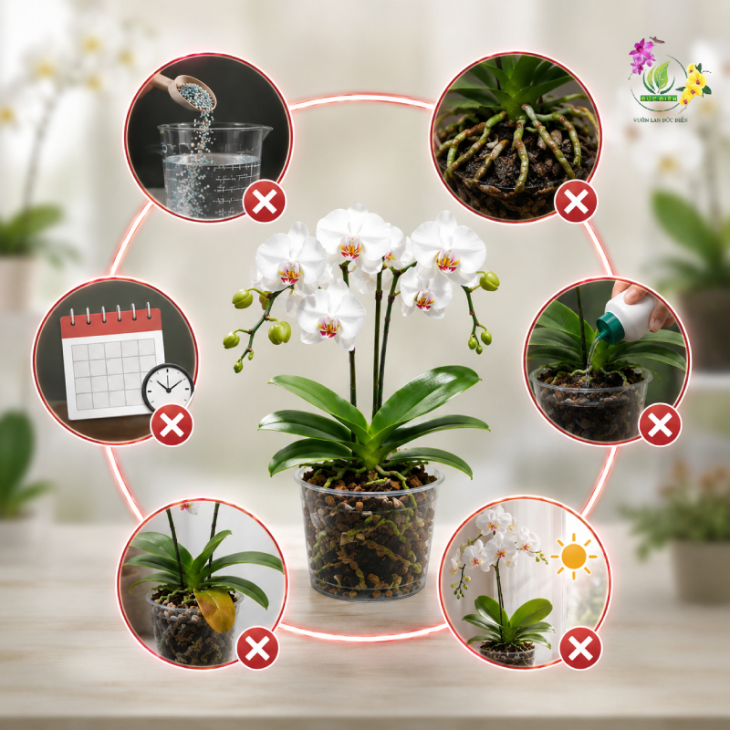 Lộ trình bón phân lan hồ điệp định kỳ theo từng giai đoạn