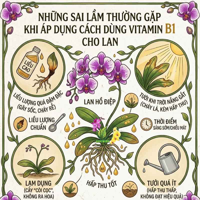 Những Sai Lầm Thường Gặp Khi Áp Dụng Cách Dùng Vitamin B1 Cho Lan