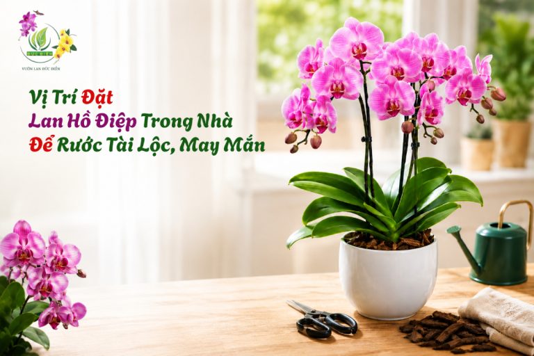 VỊ TRÍ ĐẶT LAN HỒ ĐIỆP TRONG NHÀ ĐỂ RƯỚC TÀI LỘC, MAY MẮN