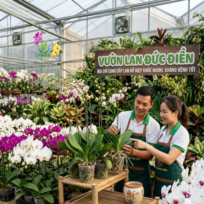 Vườn Lan Đức Điền – Địa Chỉ Cung Cấp Lan Hồ Điệp Khỏe Mạnh, Kháng Bệnh Tốt