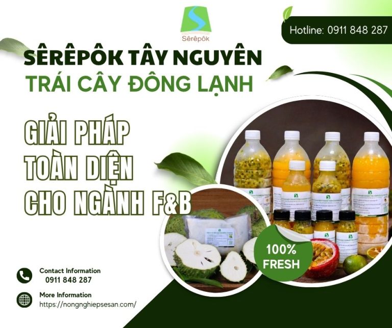 Trái cây đông lạnh Sêrêpôk Tây Nguyên
