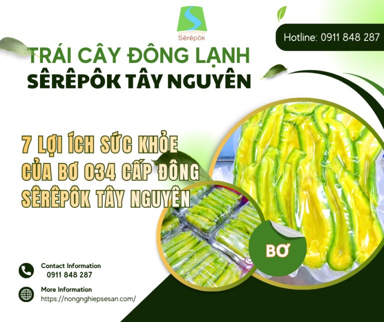 7 Lợi Ích Sức Khỏe Của Bơ 034 Cấp Đông Sêrêpôk Tây Nguyên