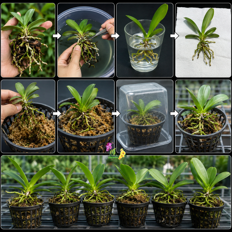 Các Bước Xử Lý Phôi Lan Hồ Điệp Rừng Và Cách Thuần Dưỡng Giai Đoạn Đầu