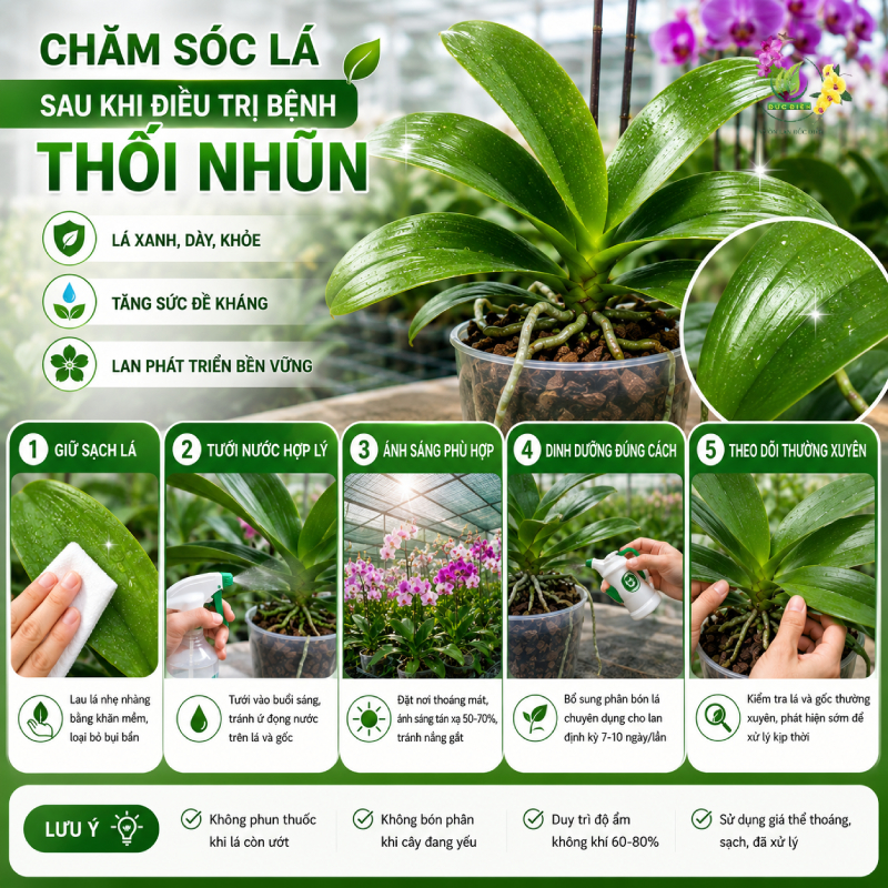 Chăm Sóc Lá Sau Khi Điều Trị Bệnh Thối Nhũn