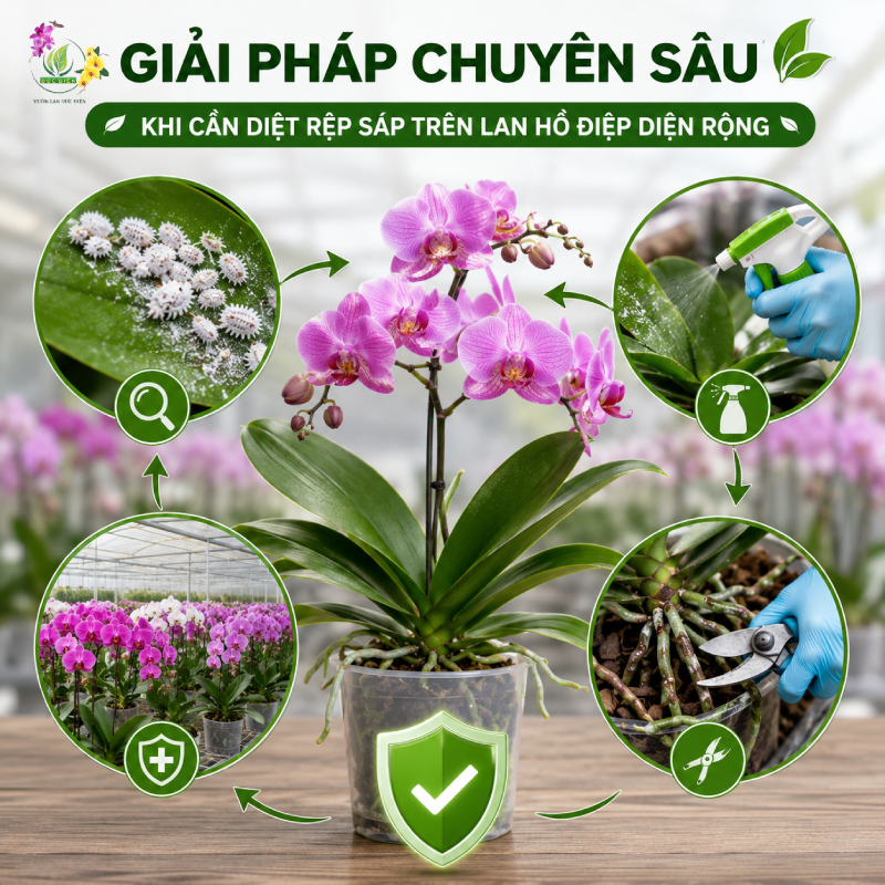 Giải Pháp Chuyên Sâu Khi Cần Diệt Rệp Sáp Trên Lan Hồ Điệp Diện Rộng