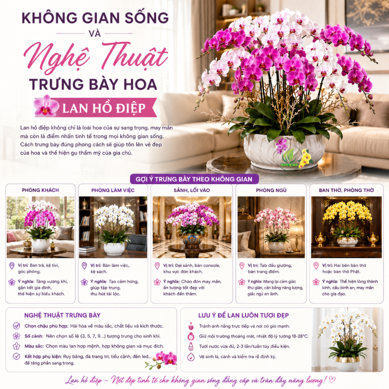 Không Gian Sống Và Nghệ Thuật Trưng Bày Hoa