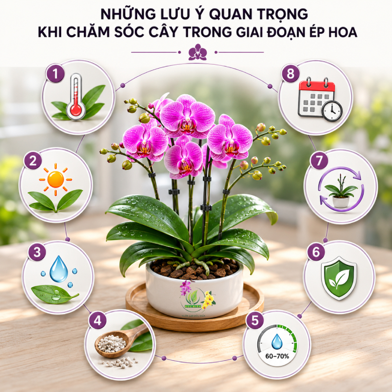 Những Lưu Ý Quan Trọng Khi Chăm Sóc Cây Trong Giai Đoạn Ép Hoa