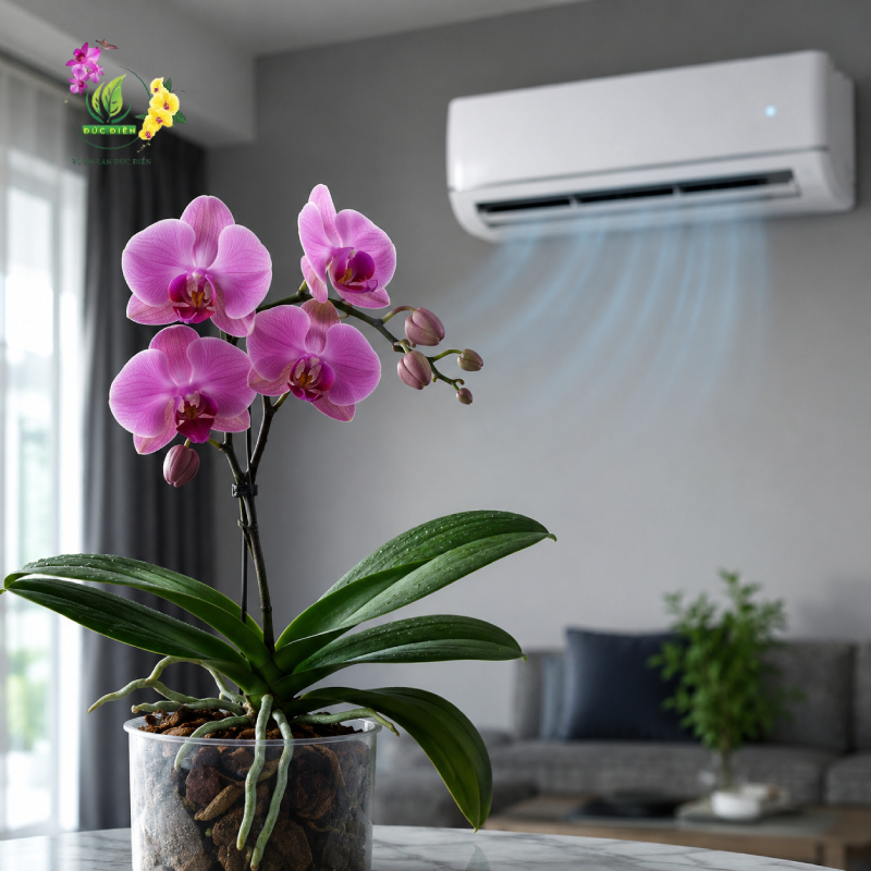 Tại Sao Môi Trường Điều Hòa Lại Ảnh Hưởng Đến Lan Hồ Điệp?