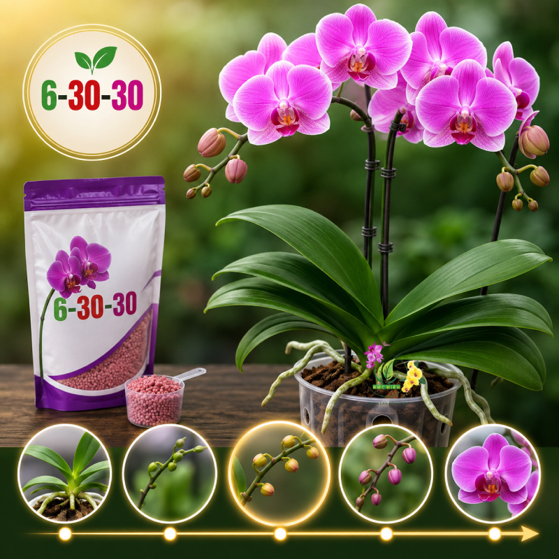 Thời Điểm Vàng Để Sử Dụng Phân Bón Kích Hoa Lan Hồ Điệp (6-30-30)