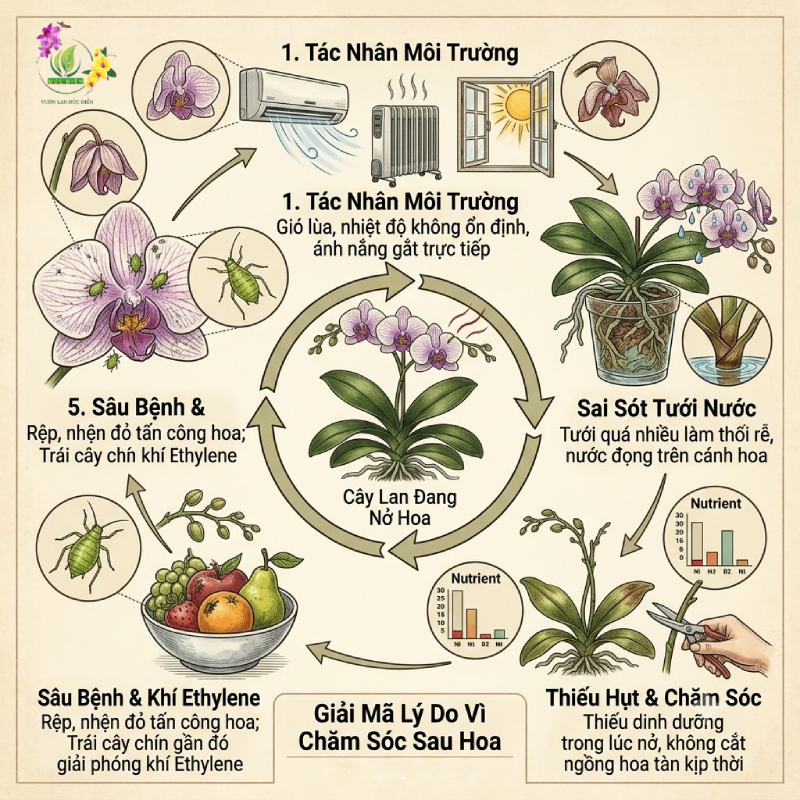 Giải Mã Lý Do Vì Sao Lan Hồ Điệp Nhanh Tàn Hoa