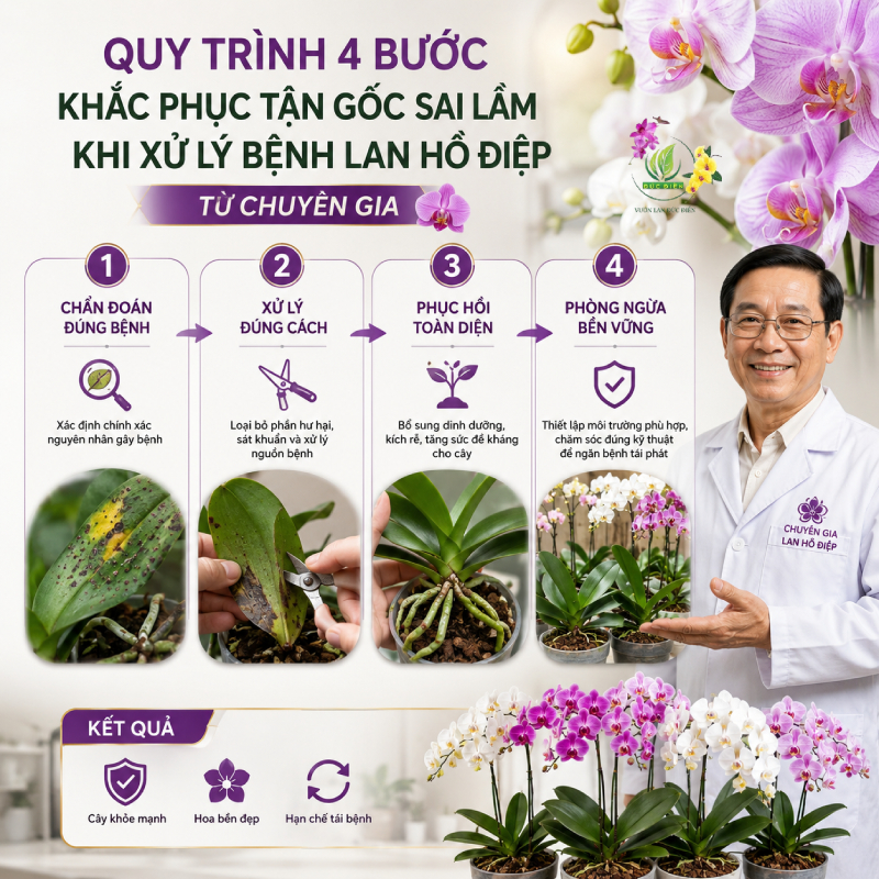Quy trình 4 bước khắc phục tận gốc sai lầm khi xử lý bệnh từ chuyên gia