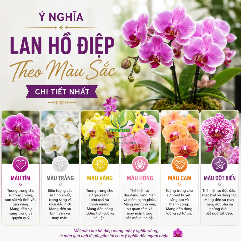 Ý Nghĩa Lan Hồ Điệp Theo Màu Sắc Chi Tiết Nhất