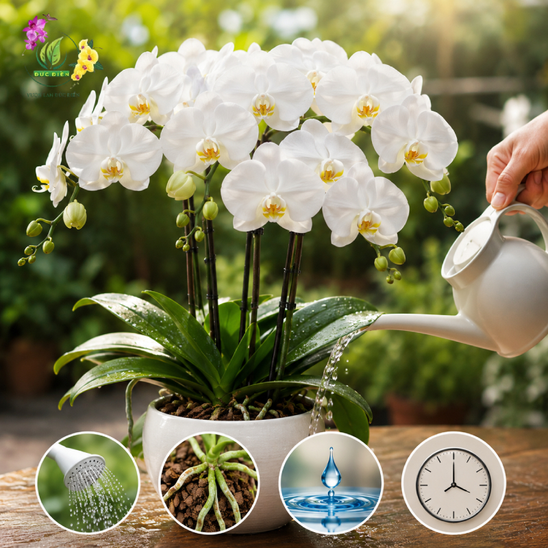 Hướng Dẫn Cách Tưới Nước Để Giữ Hoa Lan Hồ Điệp Lâu Tàn