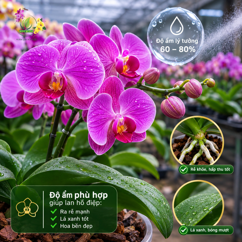 Tầm Quan Trọng Của Độ Ẩm Lan Hồ Điệp Trong Qúa Trình Phát Triển