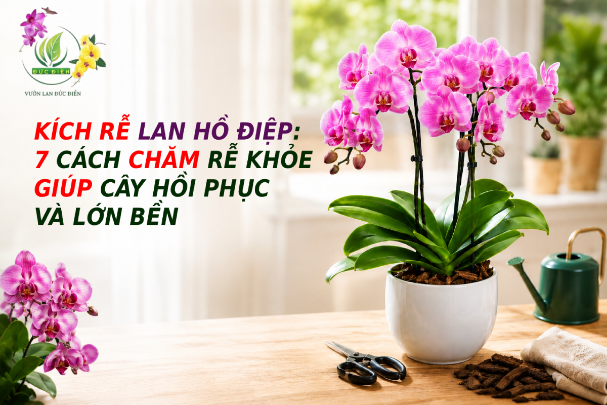 KÍCH RỄ LAN HỒ ĐIỆP: 7 CÁCH CHĂM RỄ KHỎE GIÚP CÂY HỒI PHỤC VÀ LỚN BỀN