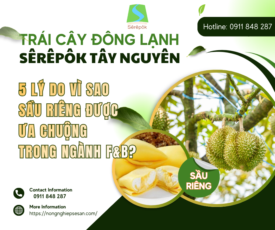 5 Lý Do Vì SAo Sầu Riêng Được Ưa Chuộng Trong Ngành F&B?