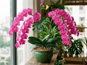 Lan hồ điệp nhiều hoa bắt đầu từ một cây khỏe