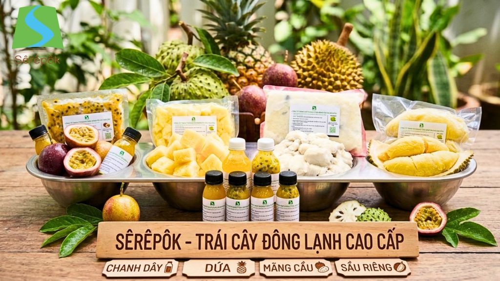 Trái cây đông lạnh Sêrêpôk Tây Nguyên