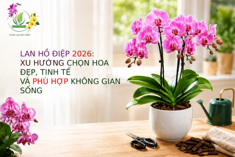 LAN HỒ ĐIỆP 2026: XU HƯỚNG CHỌN HOA ĐẸP, TINH TẾ VÀ PHÙ HỢP KHÔNG GIAN SỐNG